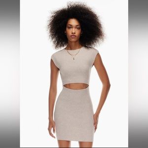 Aritzia: Wilfred Free - Cut-Out Knit Mini Dress XS